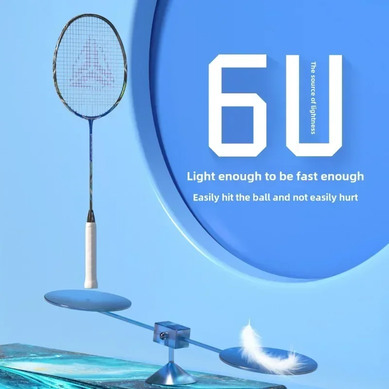 Speed Explorer EXPER V3 72g6U Ultra-light&fast Offensive and Defensive 40T Rigid Carbon Fiber High Precision Badminton Racket G6