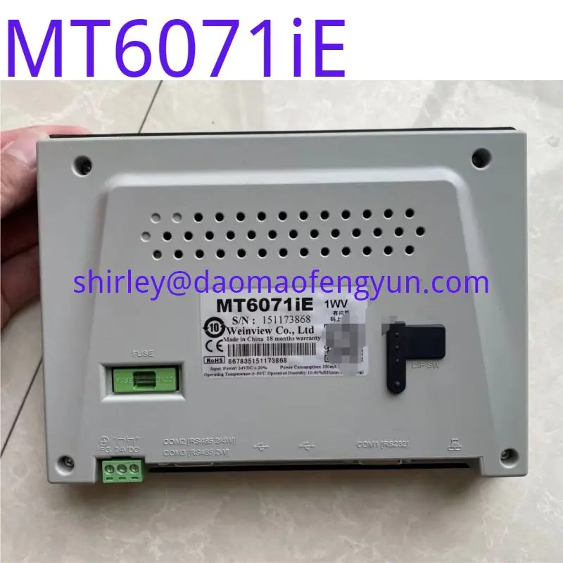 

Used Weilentong MT6071iE touch screen board 7-inch industrial control human-machine interface