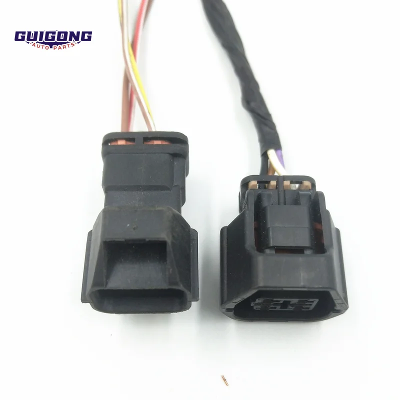 GUIGONG 2 Pin Male Female Auto Reverse Radar Plug For Peugeot 207 307 407 408 508 C-Triomphe C-Quatre C4C2C5 DS5