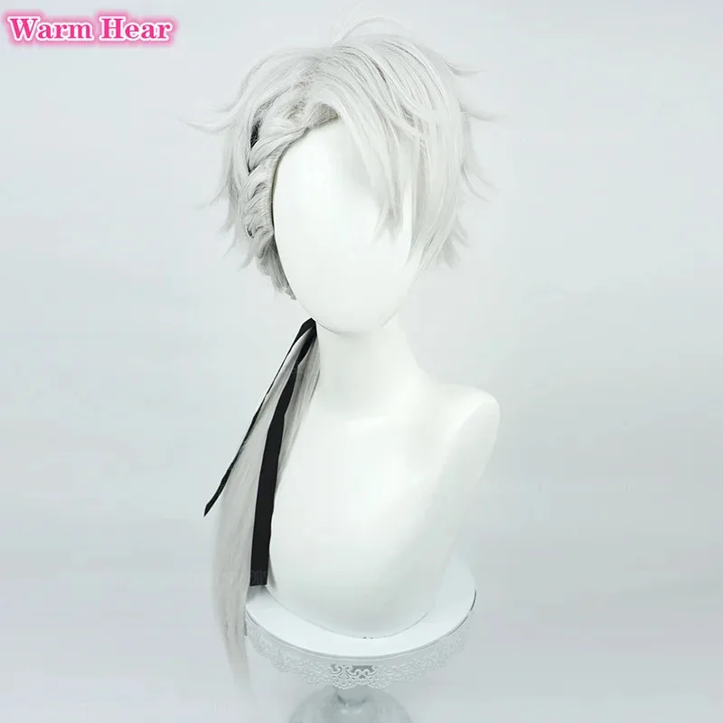 

Новый! Kuzuha косплей Vtuber NIJISANJI длинные 70 см/90 см серебристо-серый сахар ненависть термостойкие волосы парики для Хэллоуина + шапочка для парика