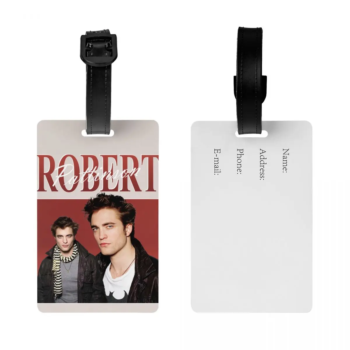 Klassieke Robert Pattinson Bagagelabel Vintage Rob Edward Cullen Koffer Bagage Privacy Cover Id Label