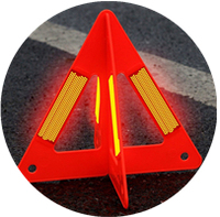 【M】Portable Car Auto Reflective Traffic Warning Sign Triangle Solid Standing Tripod Road Emergency StandbyCar Accessories