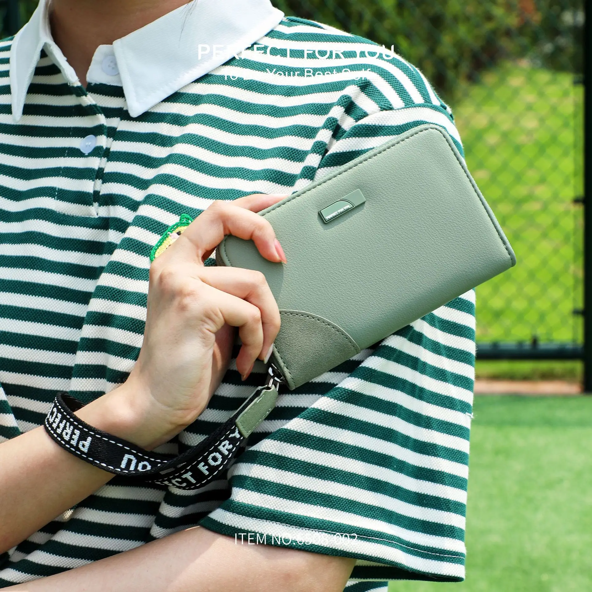 Wristband zipper spliced short clutch bag, large-capacity coin purse, pu multi-slot ladies' wallet