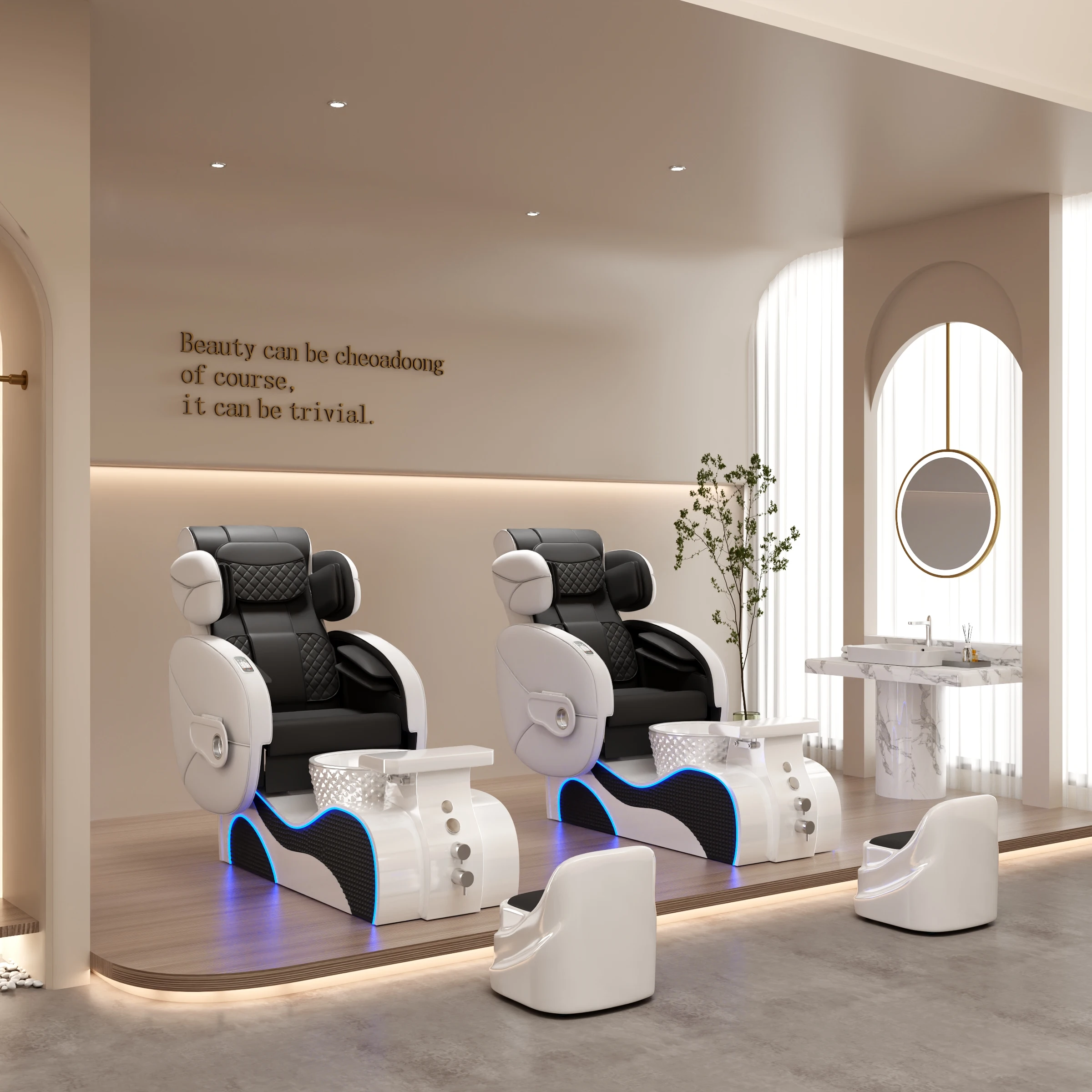 

New SPA Spa Salon Pedicure Chair Foreign High-end Beauty Salon Space Capsule Nail Art Eyelash Massage Foot Massage Chair