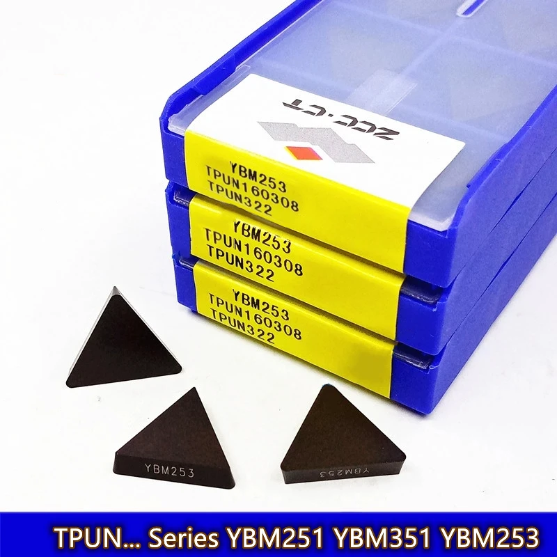 

Zcc.Ct Tpun 160304 Tpun 160308 Tpun 220408 Ybm251 Ybm351 Ybm253 Lathe Tool Car Cutting Carbide Cnc Blade Tpun Stainless Steel Blade