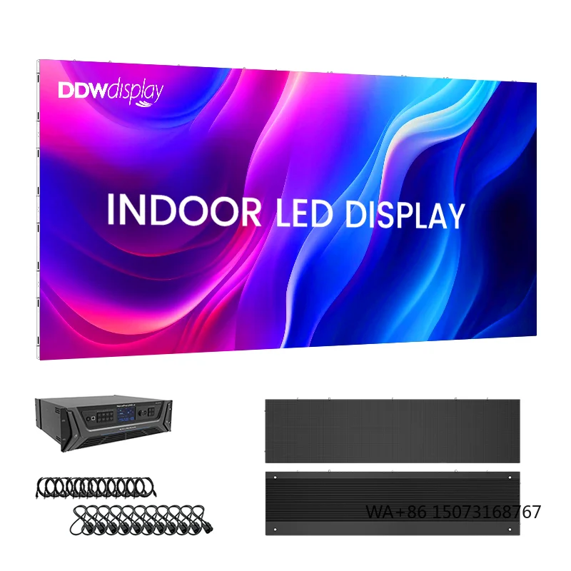 Fixed Installation Full Color Gob 7680hz Small pixel Pitch Fine Pitch Thin Wall Mounted Led Indoor Advertising Screen