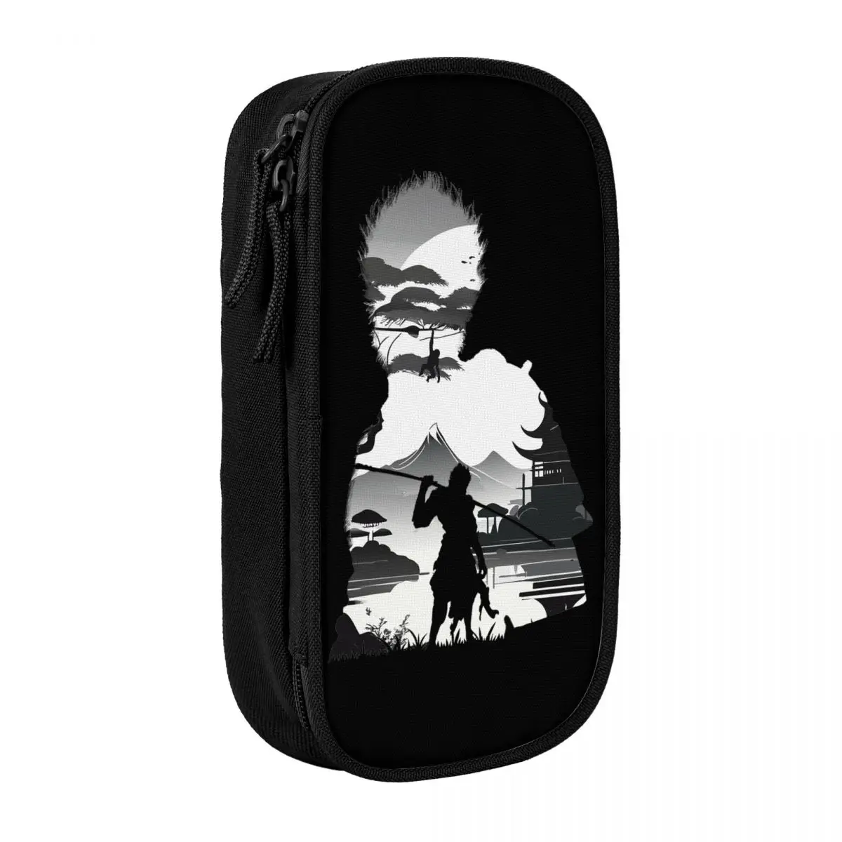 

Fashion Pencil Case Black Myth Wukong Sun Wukong Mono Pencil Pouch Back To School Pencil Cases Boy Girl Zipper School Stationery