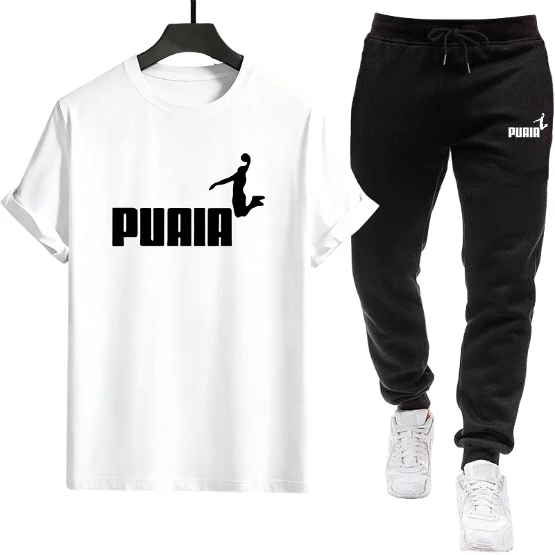 

Spring Summer Daily Casual Fashion Short Sleeve Outfit 2026 Hot Sale Tracksuit for ManT-shirt and Shorts Men's Clothes