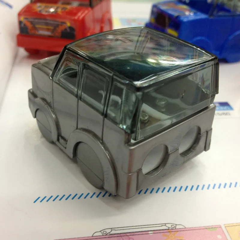 2PCS Cartoon car styling Pencil Sharpener Creative Stationery Pencil Sharpener Cutter School Office Supplies