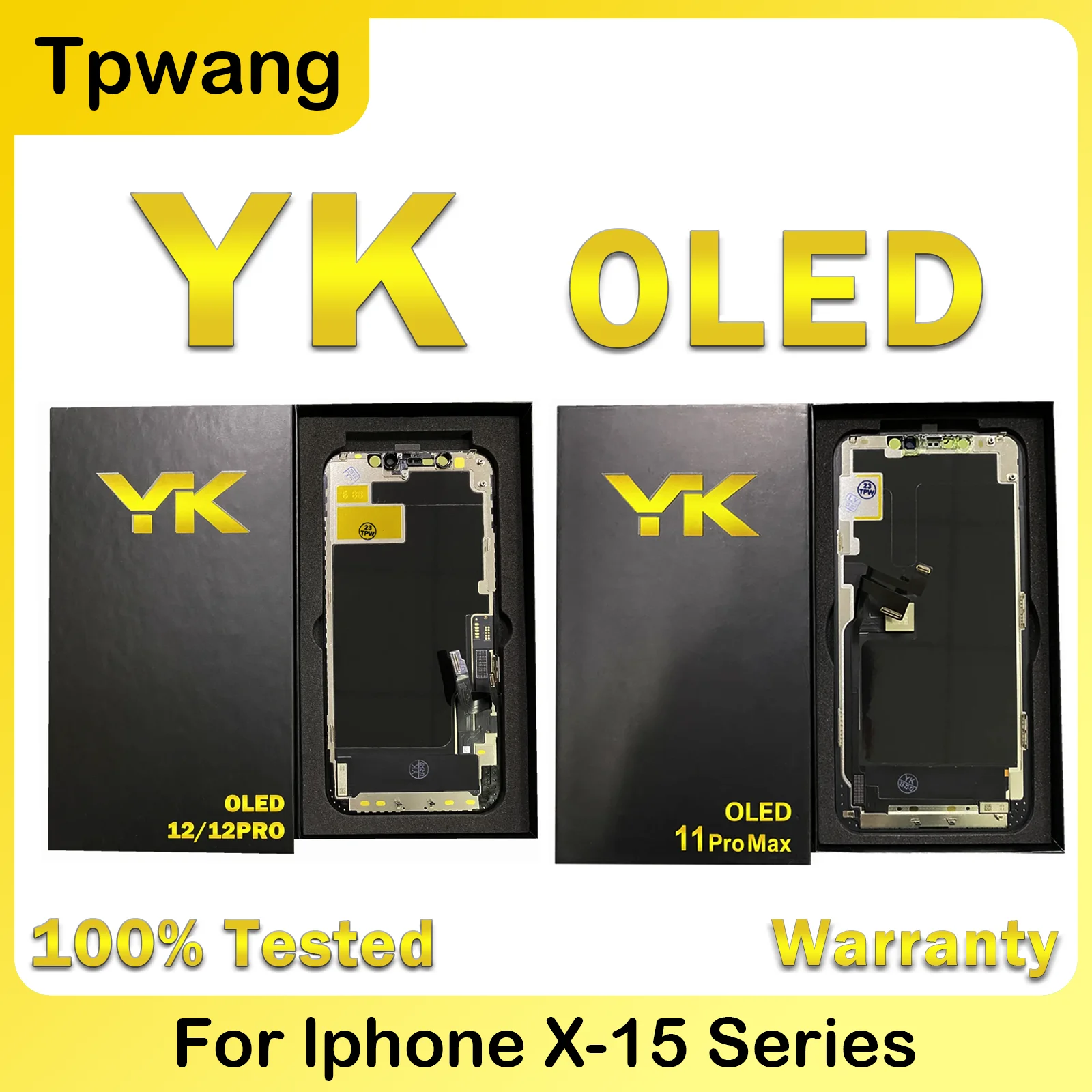 IC YK OLED LCD Pantalla Display For iPhone 11Promax 11 Pro 12 13 LCD Display Touch Screen Digitizer For iphone X XSMAX 11 Pro 12