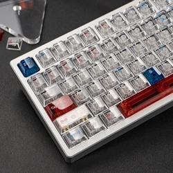 156 keys Galaxy Transparent Keycaps UV Pad Printing Cherry profile PC keycaps For MX Switches Mechanical Keyboard