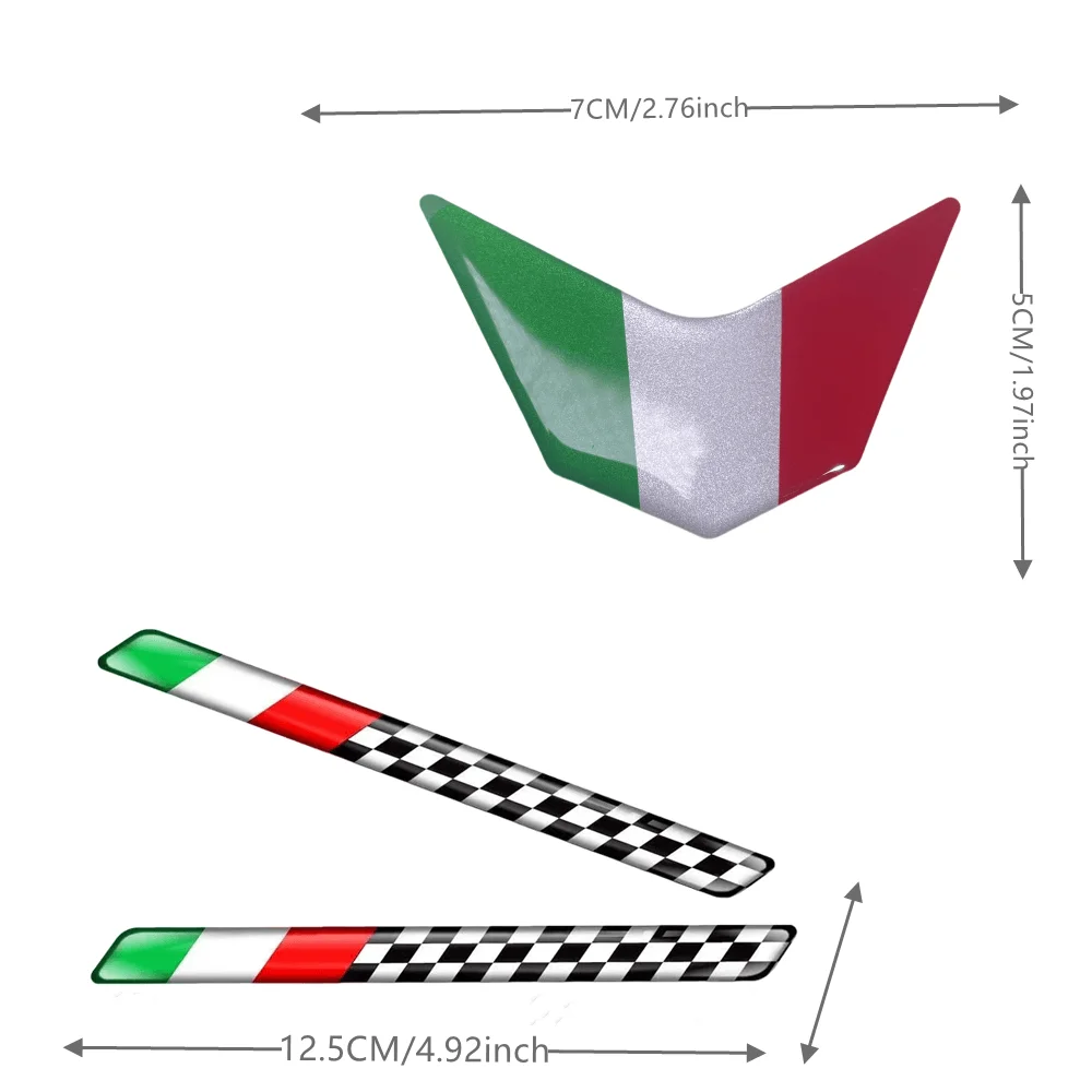 3D Resin Motorcycle Front Fairing Decals Italy Sticker Case for Ducati 959 969 1199 1299 PANIGALE V4 S R SUPERSPORT