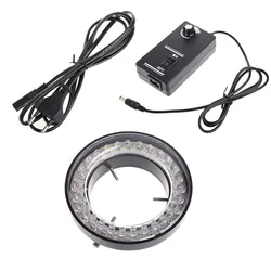 EU Plug US Plug 56 LED Adjustable Ring Light illuminator Lamp For STEREO ZOOM Microscope Source