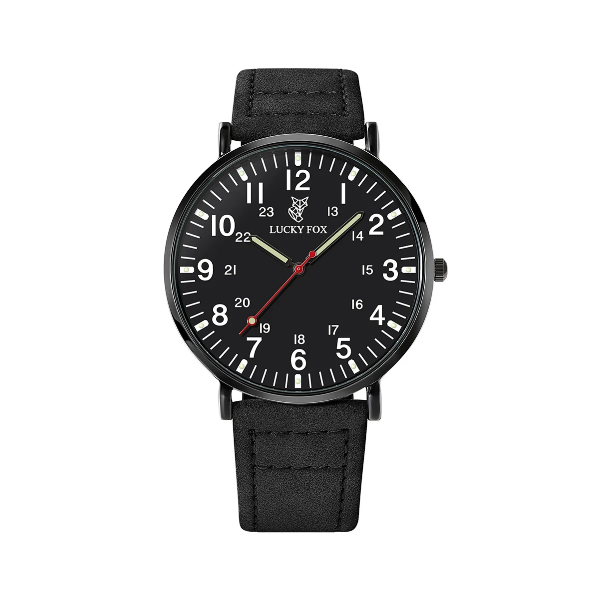 Men's Classic Luxury Quartz Watch with Large Round Dial