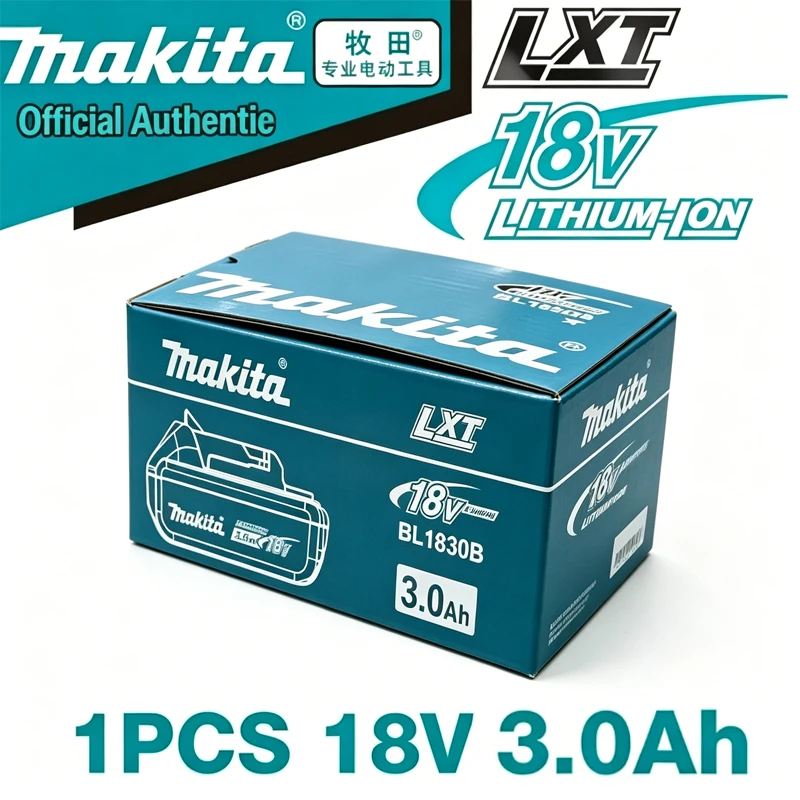 

Makita 18V 3.0Ah Battery Original Lithium ion Rechargeable Battery 18V 3000mAh Replacement Battery BL1860 BL1850 BL1860B