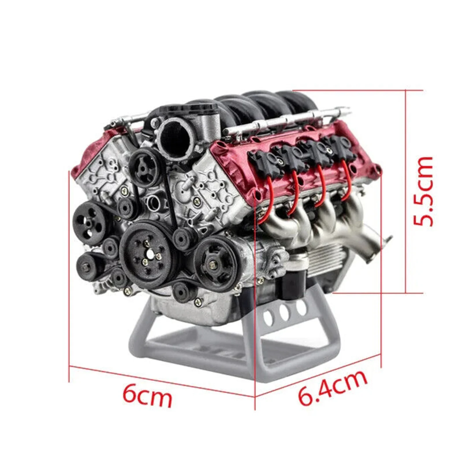 V8 Engine Model Building DIY Kit Internal Combustion Hobby For Adults Suitable for AX90104 SCX10 VS4-10 Pro/Ultra rc model