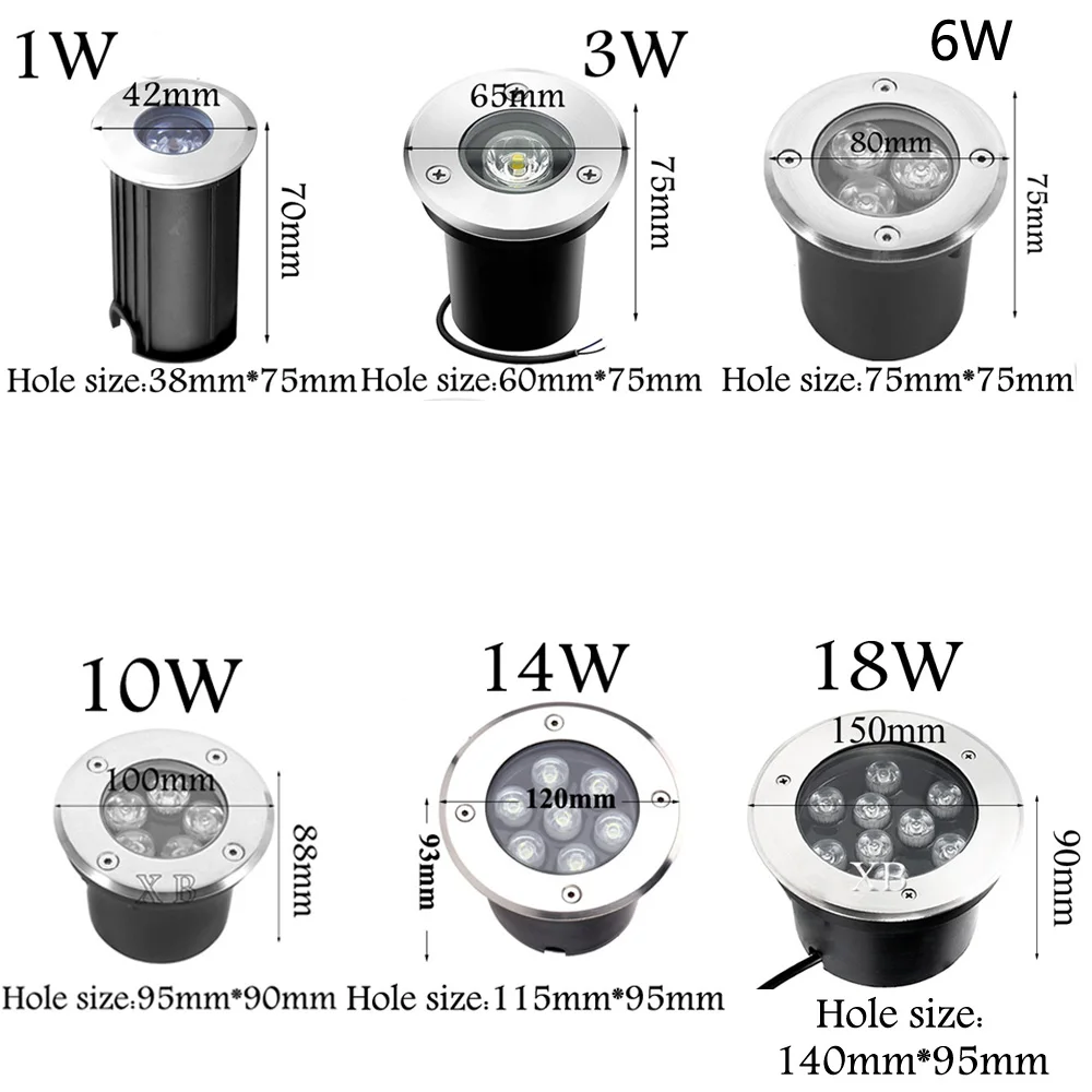 防水LEDガーデンライト,3W, 5W, 7W, 9W, IP68, 85-265V,12V DC