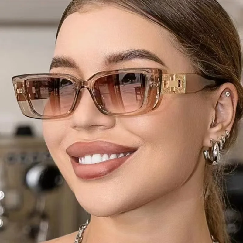 

Retro cat eye sunglasses for women fashionable and trendy square small frame outdoor sunglasses street sunglasses for men and