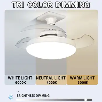 10 最佳銷售 帶燈和遙控器的吊扇 - №3