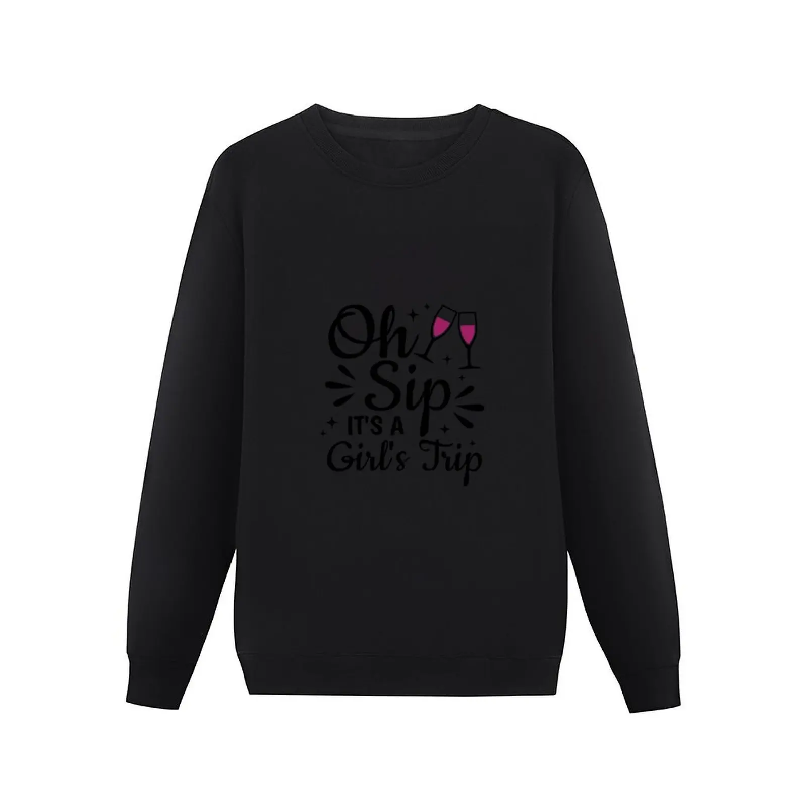 Oh Sip It's a Girl's Trip Pullover Hoodie winter clothes mens clothes men clothing sports sweatshirt man