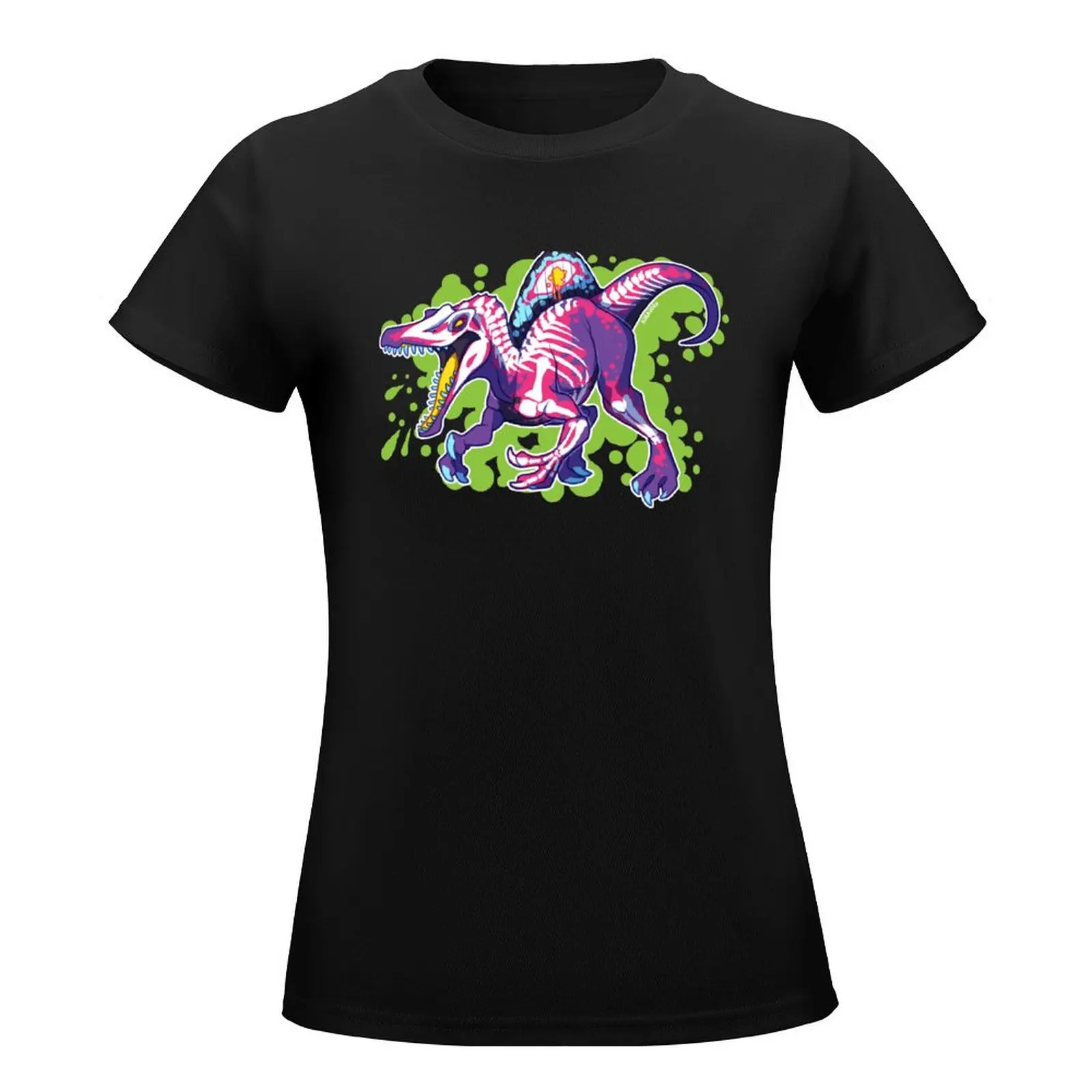 Radioactive Spinosaurus T-Shirt shirts graphic tees hippie clothes black t shirts for Women