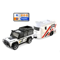 1:64 Mini RC Car with LED Light Off-road Alloy Remote Control Truck Cute Electronic 6 Tires Vehicle USB Charge Kids Gift