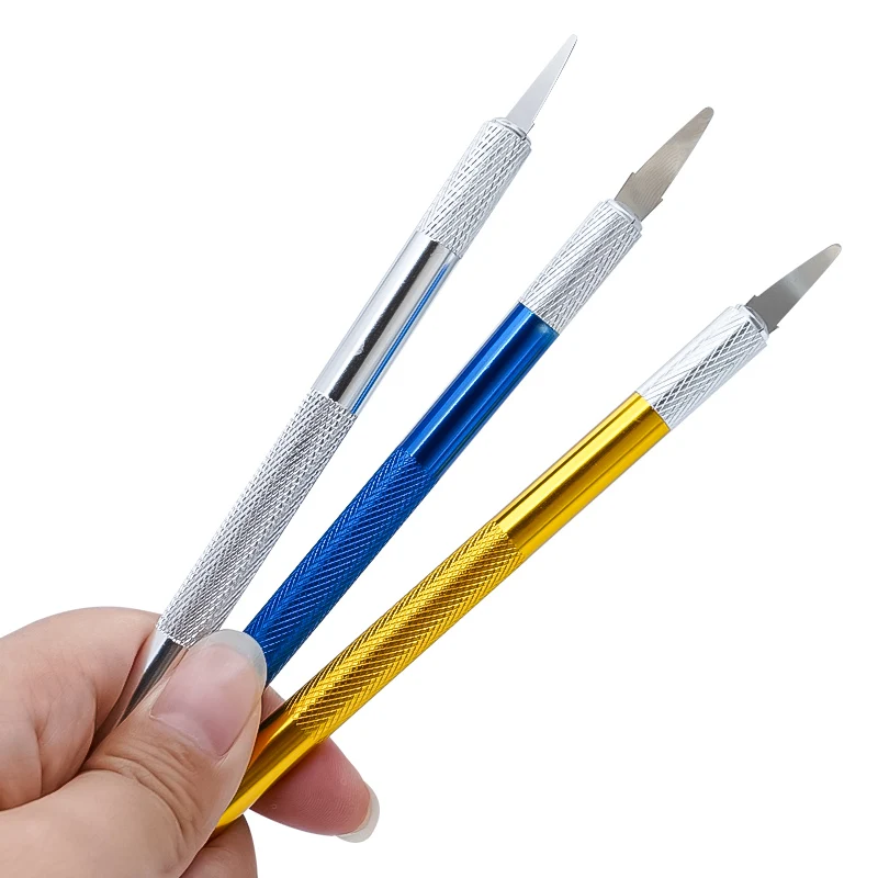 1 Set Dental Scalpel Blades and Handle Sculpture Plaster Knife Trimmer for Dermaplaning DIY Cutting Repair Dentist Tools