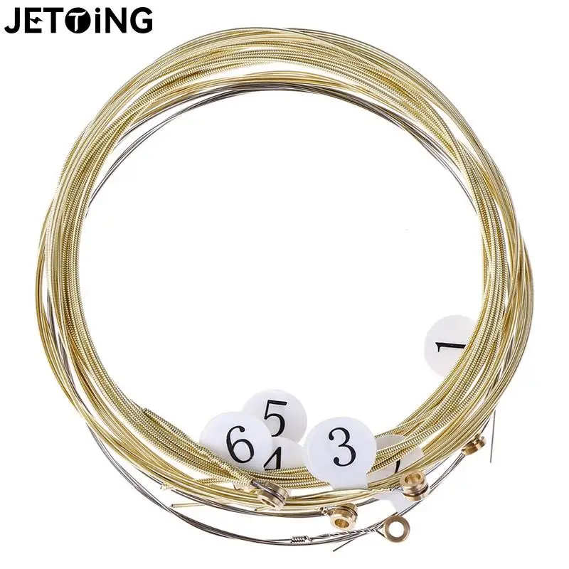 Cordes universelles en laiton pour guitare acoustique,en acier, hexagonal, pour instrument de musique, réparation, 6 pièces par lot,