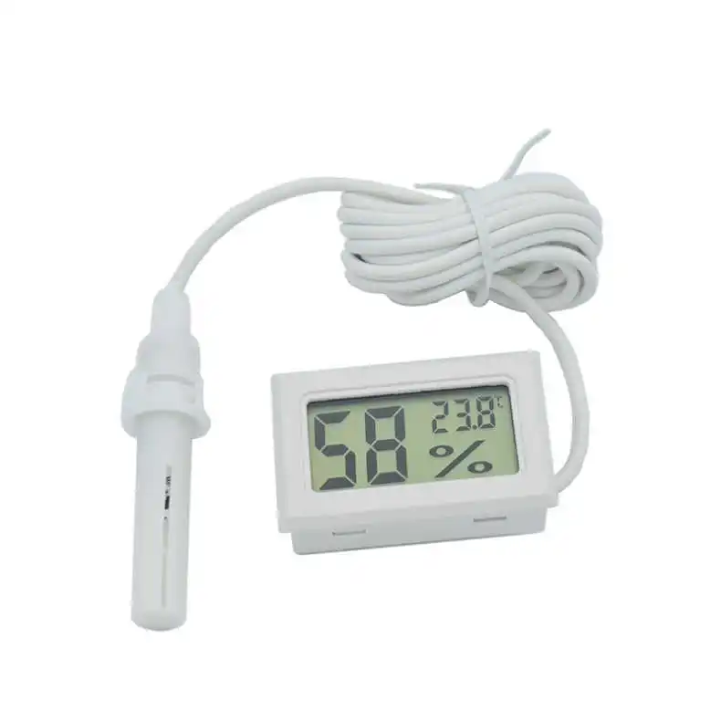 Mini higrómetro Digital LCD para apicultura, práctico termómetro con Sensor, pantalla de monitoreo, Detector de humedad