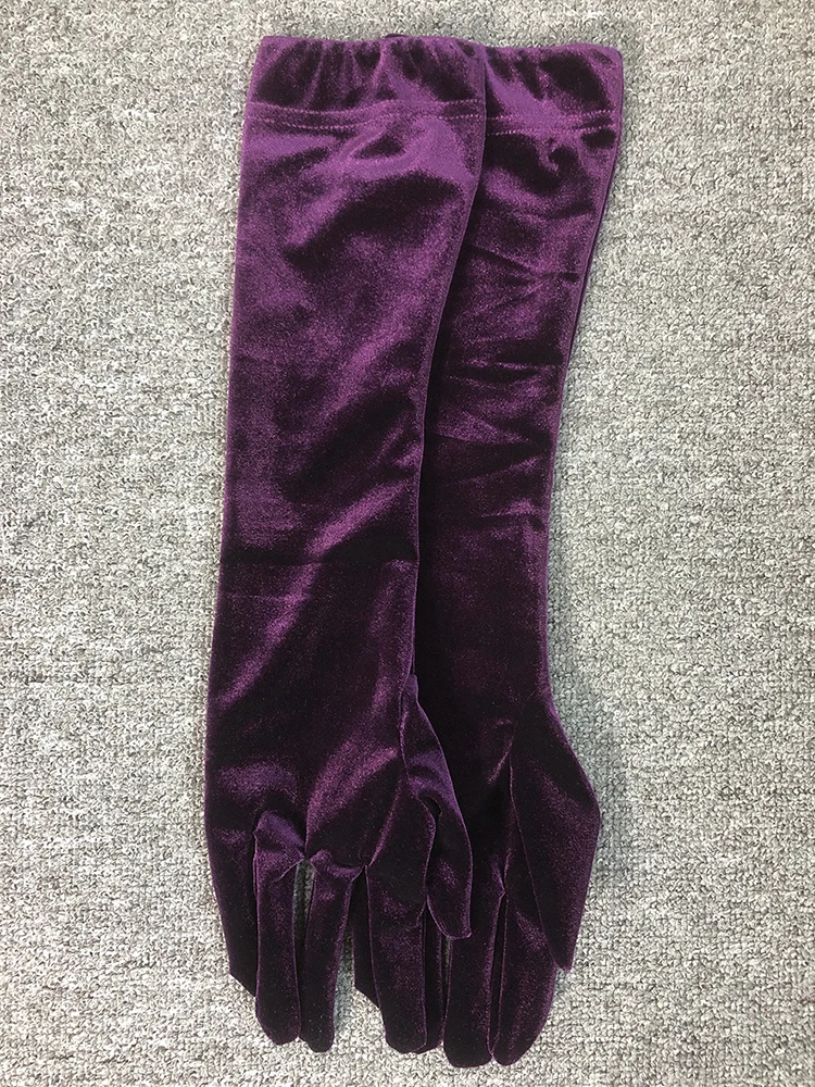 Opulentna, fioletowa, aksamitna sukienka midi w stylu gorsetowym z rękawiczkami, seksowna, nowa, bez pleców, obcisła, elegancka sukienka wieczorowa w stylu celebryckim.