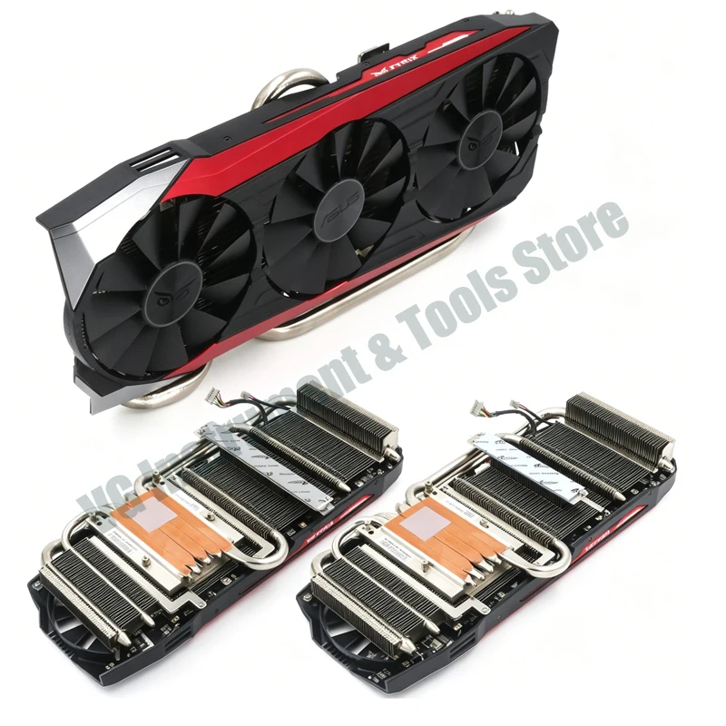 New suitable for ASUS STRIXGTX980Ti/R9 390X/R9 390 graphics card radiator fan with light