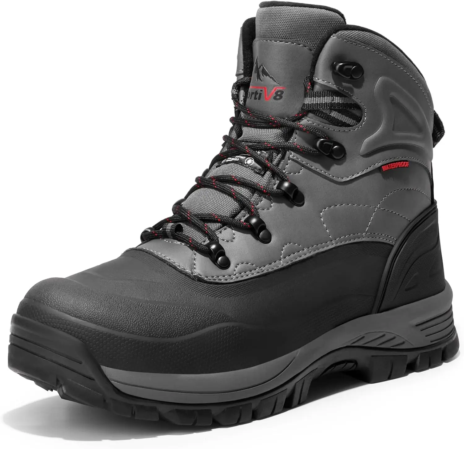 

Men's Insulated Waterproof Winter Snow Boots for Construction Hiking