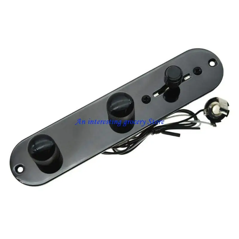 

652D Vintage Carved Loaded Guitar Control Plate Harness Switch Knobs for Bass