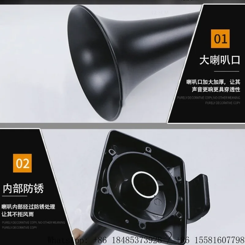12V 24V Dual Trumpet Air Horn Super Loud High Low Tone Air Siren Replacement Horn for Truck Lorry Commercial Vehicles