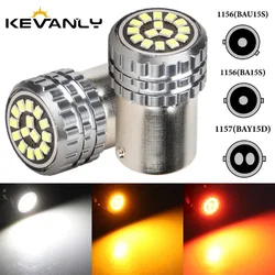 2pcs 1156 BA15S 1157 BAY15D LED Bulb 2015 15SMD LED Bulbs Signal Light Brake Reverse Lamp Daytime Running Light 12V