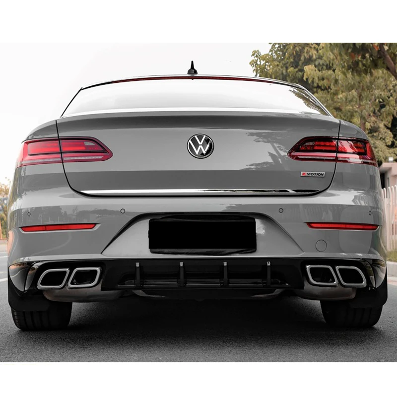 Dla VW Arteon cztery wydechowy ze stali nierdzewnej 2018 2019 2021 2022 2023 Arteon Rline tylny Spoiler Body Kit akcesoria samochodowe