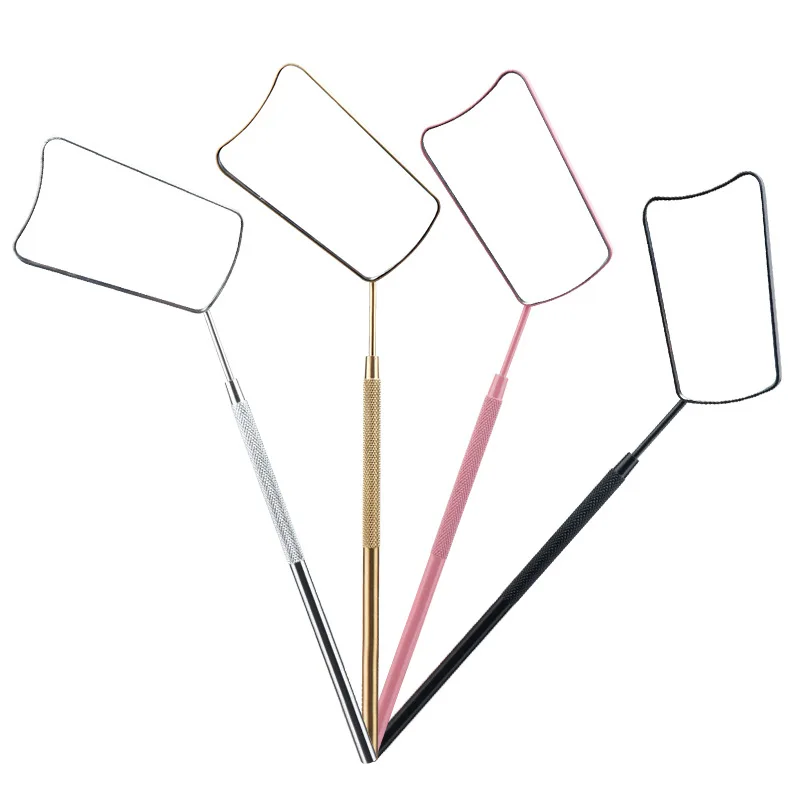 New Eyelash Mirror Grafting Lashes Magnifying Mirrors Beauty Long Handle For Checking False Eyelashes Extension Makeup Tools