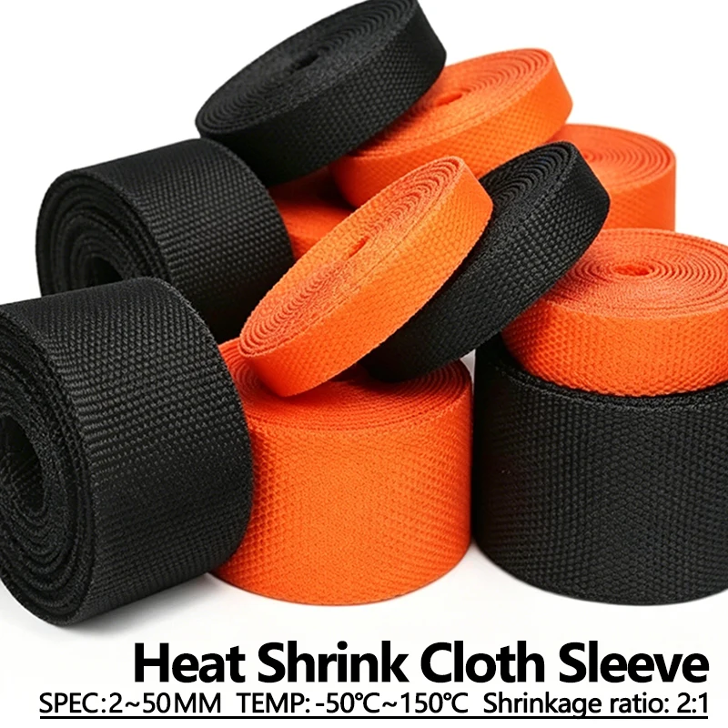 Insulation Cable Sleeves Black Braided Heat Shrink Tube Car Line Organizer Flam Retardant Wire Wrap Sheath Protection Covers
