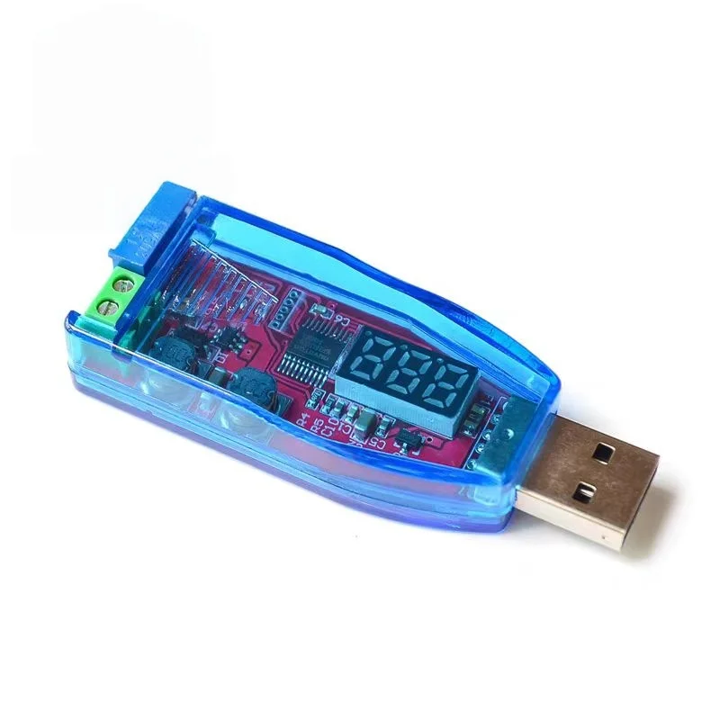 Dc to Dc USB Low-Power 3W Adjustable Step-Up/Step-Down Power Supply Voltage Regulator Module 5V to 3.3V 9V 12V 24V Dp Red/Green