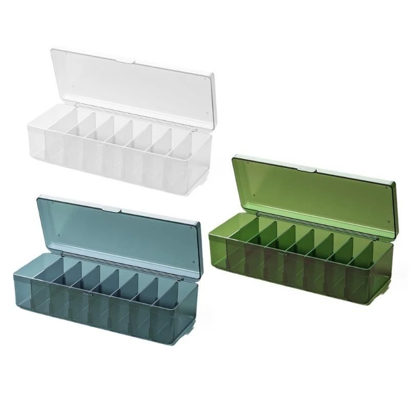 Portable Trading Card Storage Box Plastic Card Divider Box Large Capacity Card Case Container Game Card Organizers