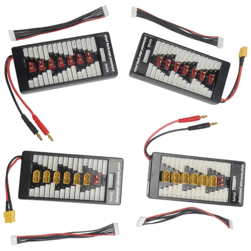 Lipo Battery Charging Board XT60 XT30 XT90 T-Plug EC3 EC5 Parallel 2-6S Compatible with ISDT Q6 PL6 PL8 IMAX B6 B6AC B8 Chargers