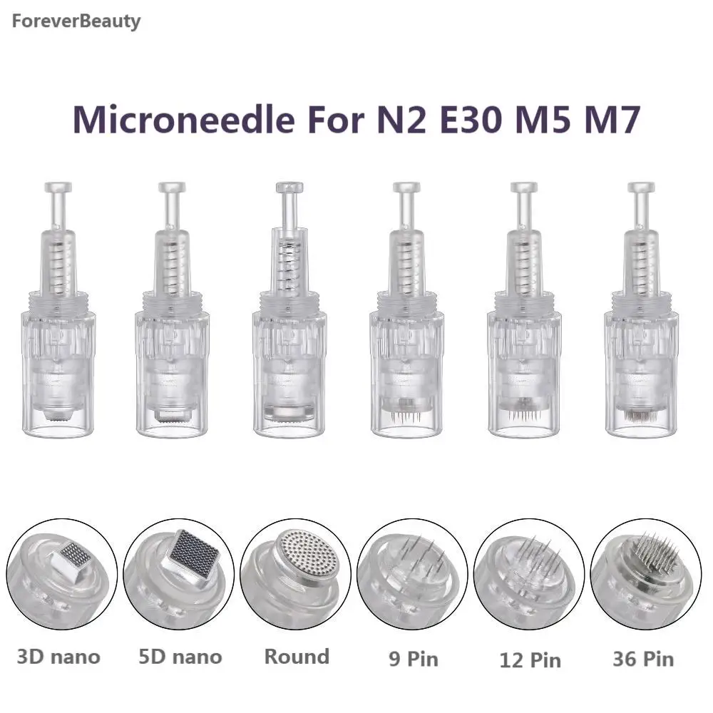 10/20/50 Stk. Dr. Pen N2 M5 M7 E30 Derma Pen Nadelkartuschen für Microneedling-Geräte – Bajonett-Ersatzstempel mit 9, 12, 24, 36, 42 Nano-Nadeln – Detail 1