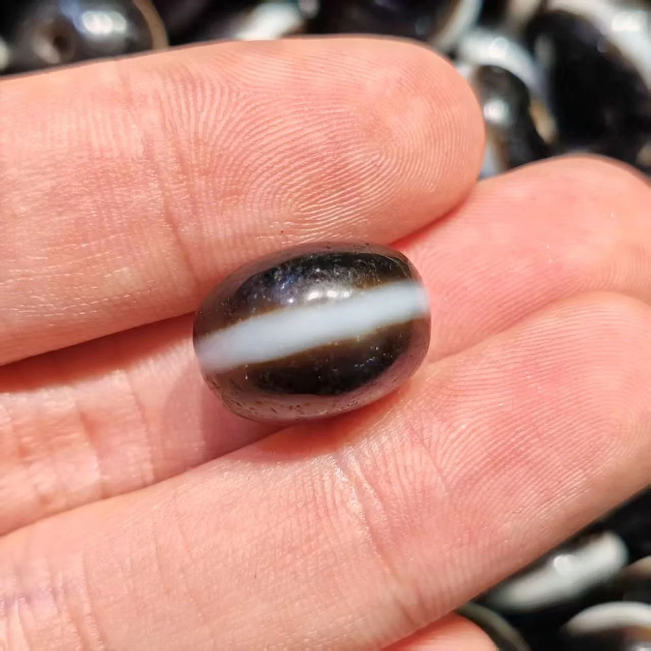 1Pcs Taiwan infiltrates high oil old materials, abacus beads, frontline pharmacists, agate Tianzhu DIY accessories Dzi