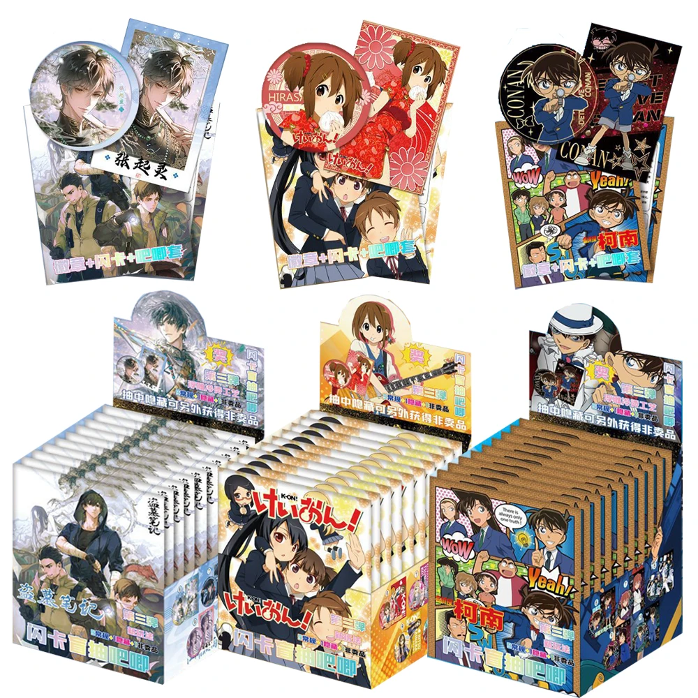 

Anime Peripheral Transparent Cards Exquisite Badge Drawing Silver Laser Designs Cartoon Brooch Bag Decorations Birthday Gifts