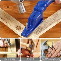 Clamping Pliers Nail Auxiliary Device, Cement Steel Nail Safety Hand Guard Nail Pliers Hammer Proof Device Nail Fixing Tool