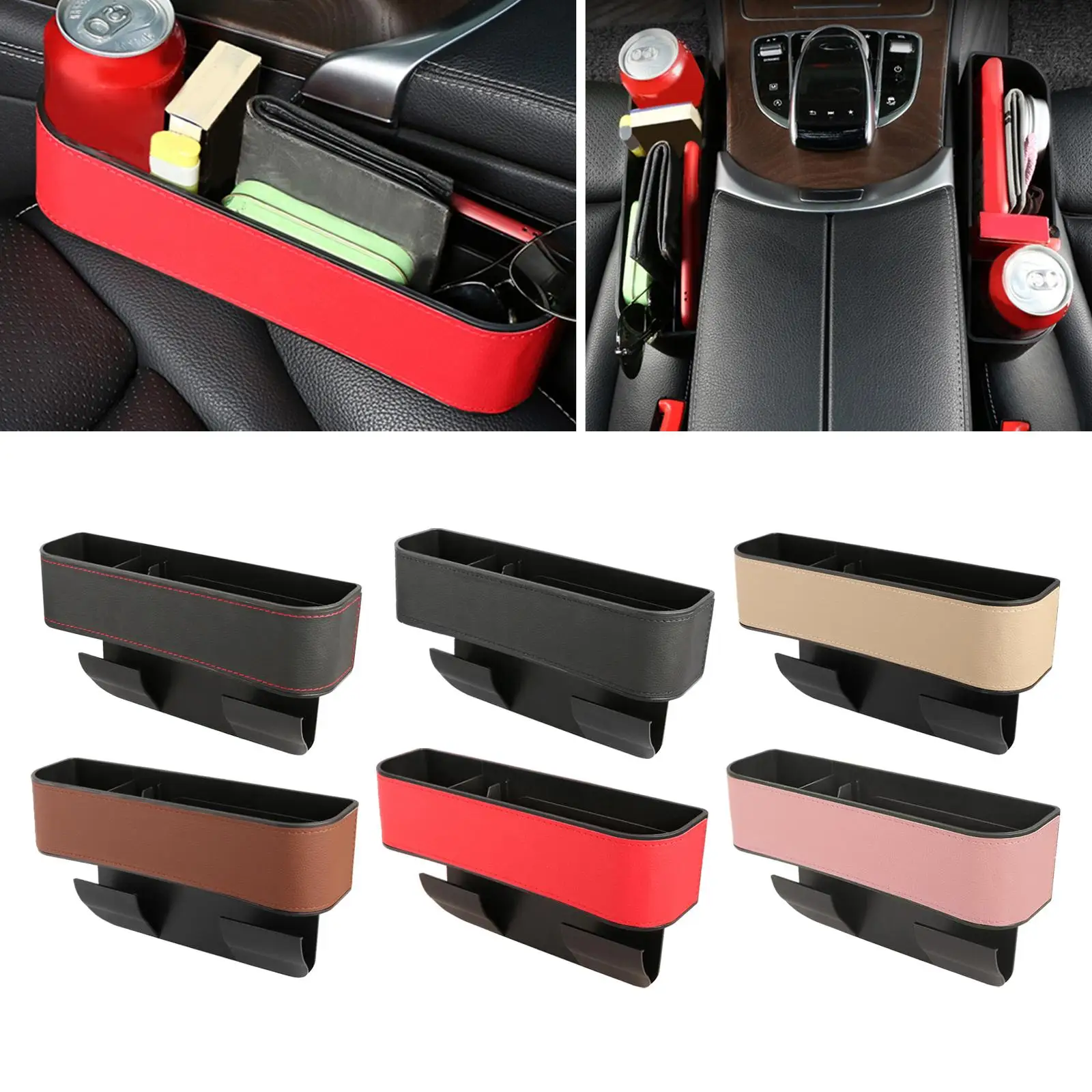 Car Seat Gap Organizer Keep Item from Falling for Key Cards Driver