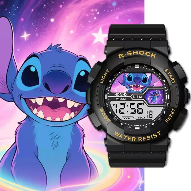 ساعة بين النجوم للأطفال كارتونية رياضية خارجية متعددة الوظائف إلكترونية مقاومة للماء وإضاءة ليلية مقاومة للصدمات #2