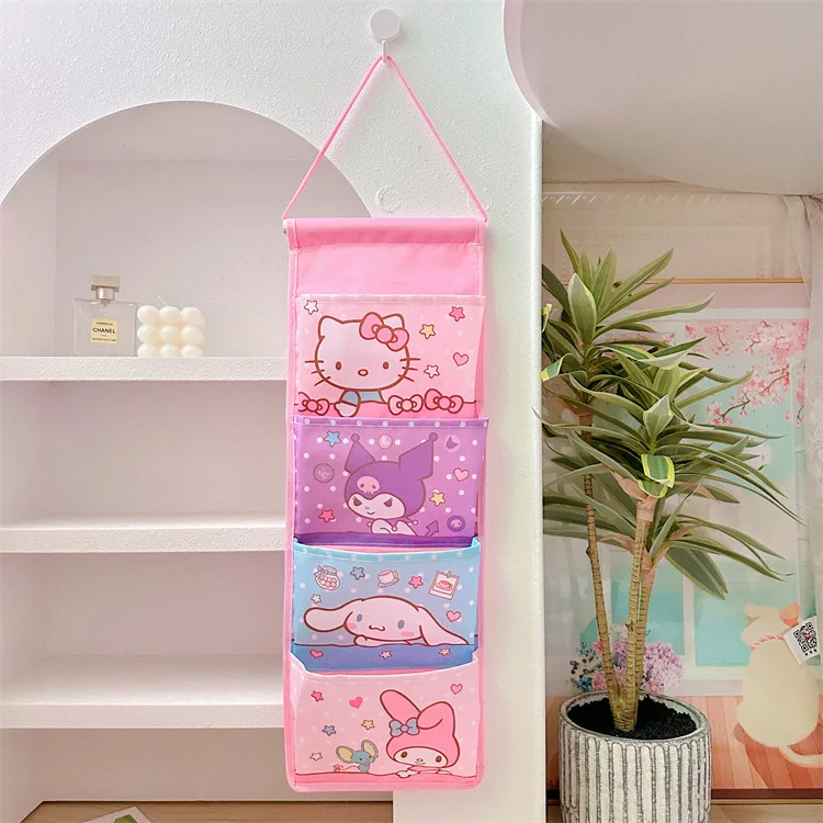 Sanrio Muur Opknoping Opbergtas, Kast Organizer Tas Op De Deur Oxford Farbric Opknoping Pocket Organizer Voor Slaapkamer