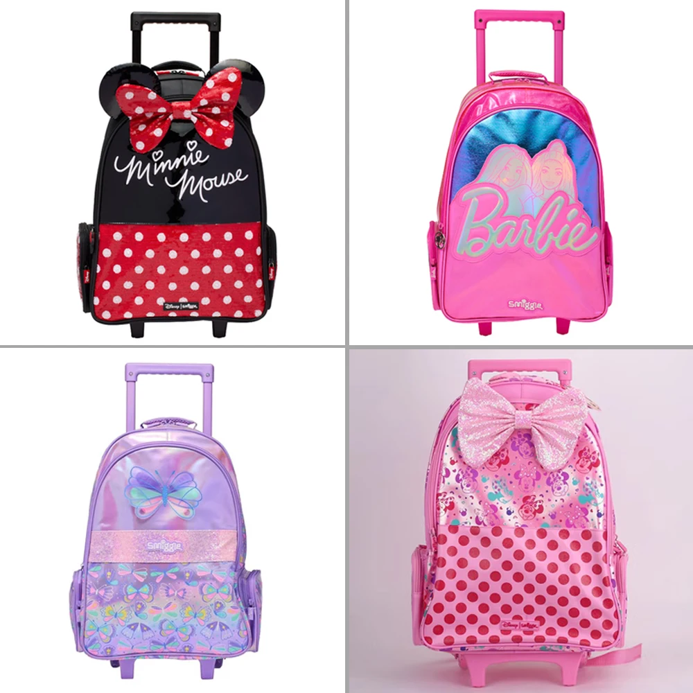 MINISO рюкзак с колесами Диснея, Детский рюкзак, большой школьный рюкзак на колесах, дорожный рюкзак Marvel для девочек, подарок
