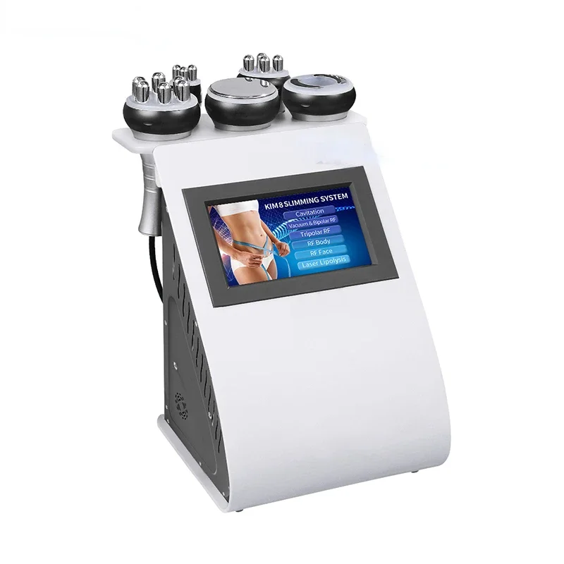 NEW 5 in 1 Vacuum Lipo Ultrasonic Cavitation  Multipolar RF Body Slimming Machine Skin Lifting Tighten Anti-wrink